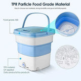 Portable Washing Machine Foldable Washer And Dryer Combo (1 Set Mix Color)